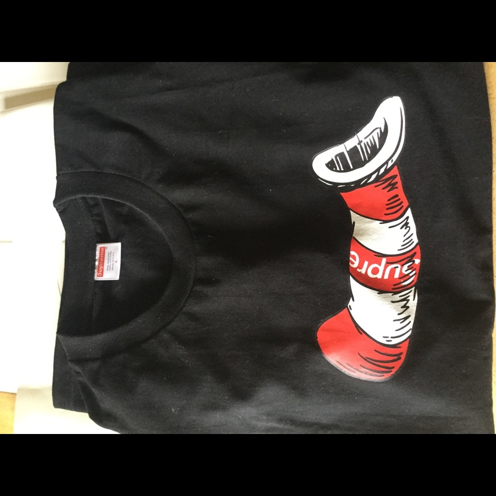Supreme Cat In the Hat Tee FW18
